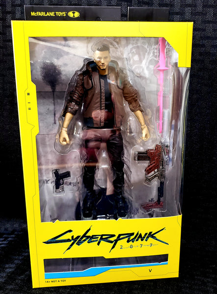 McFarlane Toys Cyberpunk 2077 Male V Action Figure, Popular Characters- Have a Blast Toys & Games