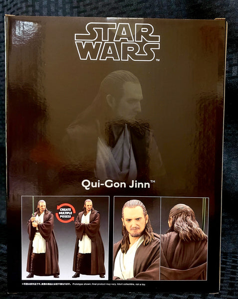  Star Wars: The Phantom Menace: Qui-Gon Jinn ArtFX+ Statue,  Multicolor : Toys & Games