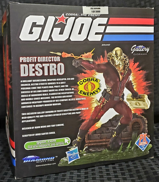 Diamond Select Gi Joe Gallery Destro Profit Director PVC Figure